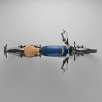 #tank_réservoir_maeving_bleu_seat_selle_camel_mudguards_garde_boues_fibre_de_carbone (Réservoir Maeving Bleu)